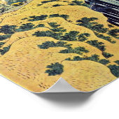 木曽路の背後にある阿弥陀の滝 ポスター (角)