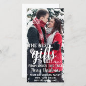 木最高のの妊娠発表の下での贈り物 シーズンカード (正面/裏面)