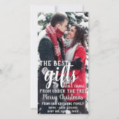 木最高のの妊娠発表の下での贈り物 シーズンカード (正面)