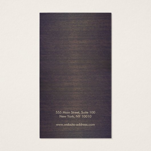 木材および葉ジュエリーイヤリング表示カード (裏面)