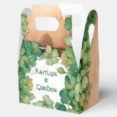 木材とつる植物素朴なSt patricks dayアイリッシュ結婚ズ フェイバーボックス (オープン)