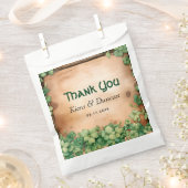 木材とつる植物聖パトリック結婚スデイありがとう フェイバーバッグ (クリップ留めされた状態)