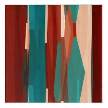 木材とターコイズ