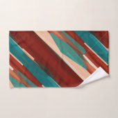 木材とターコイズ バスタオルセット (ハンドタオル)