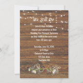 木材と光の弦の誓いの更新 招待状 (正面)