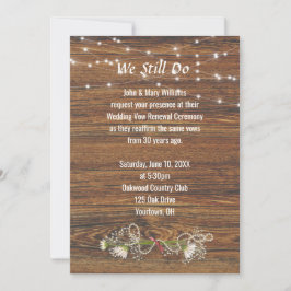 木材と光の弦の誓いの更新 招待状