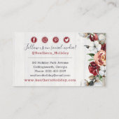 木材と南素朴国コットンソーシャルメディア 名刺 (裏面)