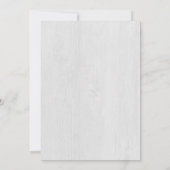 木材と水の色の葉クリスマスディナーパーティー 招待状 (裏面)