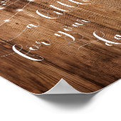 木材と照明あなたの踊り足のための少し治療 ポスター (角)