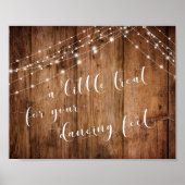 木材と照明あなたの踊り足のための少し治療 ポスター (正面)