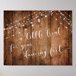 木材と照明あなたの踊り足のための少し治療 ポスター