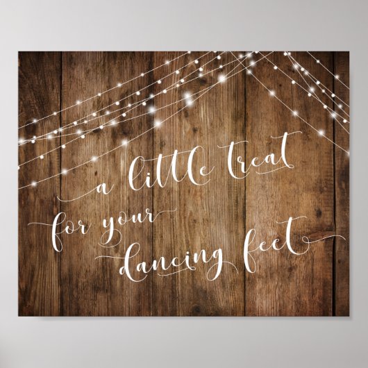 木材と照明あなたの踊り足のための少し治療 ポスター (正面)