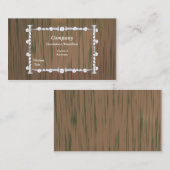 木材と爪、 ネイルの便利屋 名刺 (正面/裏面)