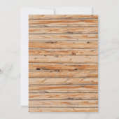 木材と素朴シャルボードメキシカンフィエスタ誕生日 招待状 (裏面)