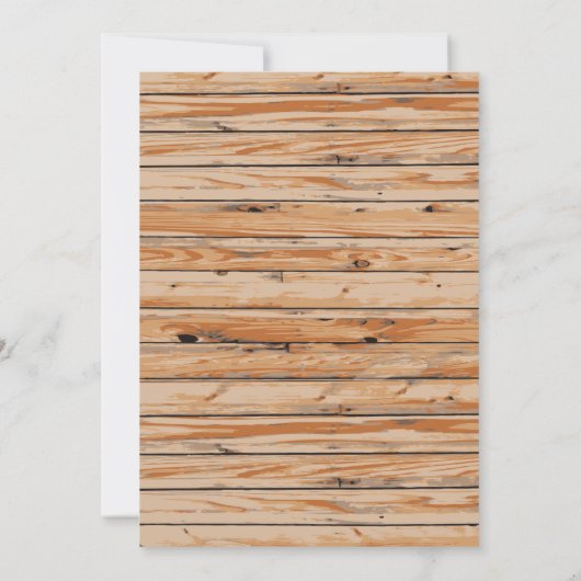 木材と素朴シャルボードメキシカンフィエスタ誕生日 招待状 (裏面)