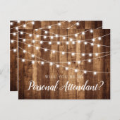 木材と素朴照明のパーソナル付き添い人提案 ポストカード (正面/裏面)