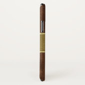 木材と金ゴールドの個人用設定 Case-Mate iPhoneケース (裏面/右)