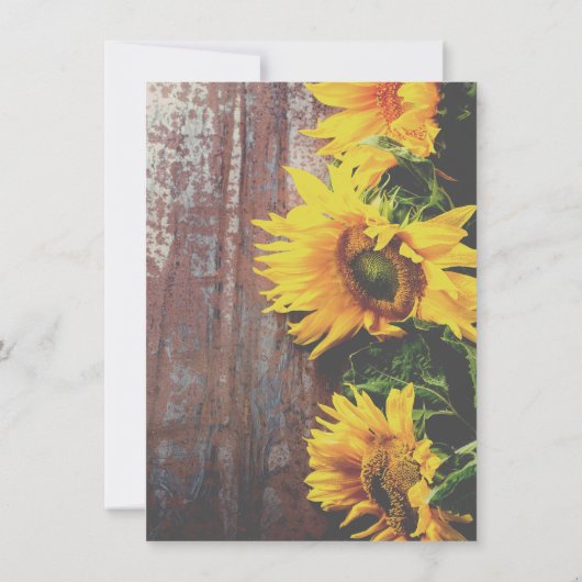 木材のひま素朴わり日付の結婚保存 招待状 (裏面)