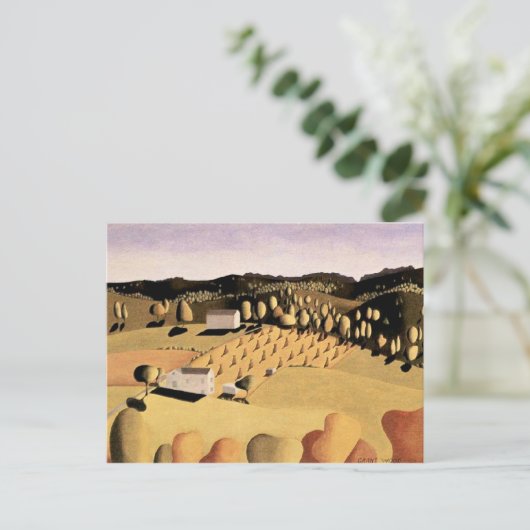 木材のアートワークを許可する、いくつかのコーン ポストカード (スタンド正面)