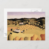 木材のアートワークを許可する、いくつかのコーン ポストカード (正面/裏面)