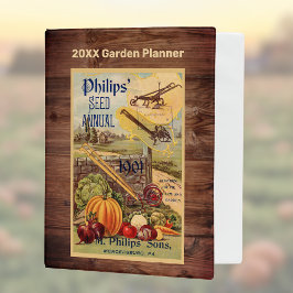 木材のシードパケット収穫カタログフェイクヴィンテージ