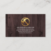 木材のホームホイールバローの修復ツール 名刺 (裏面)