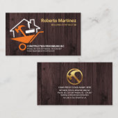 木材のホームホイールバローの修復ツール 名刺 (正面/裏面)