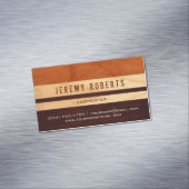 木材のリフォームに使スタイリッシュ用するストライプ大工 マグネット名刺 (インサイチュ)