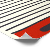 木材の一部を剥いた絵を描緑色、抽象芸術te ポスター (角)