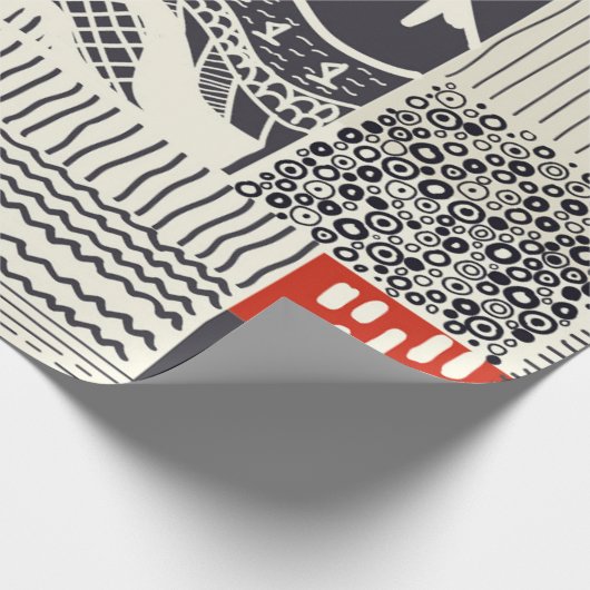 木材の一部を剥いた絵を描緑色、抽象芸術te ラッピングペーパー (角)