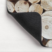 木材の丸太のラッピング マウスパッド (コーナー)