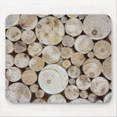 木材の丸太のラッピング マウスパッド (正面)