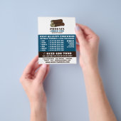 木材の丸太、木材/木材/木材ヤード広告 チラシ (手)