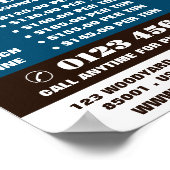 木材の丸太、木材/木材/木材ヤード広告 ポスター (角)