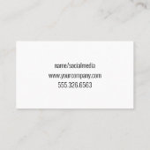 木材の切断 |ホームハードウェアツールロゴ 名刺 (裏面)