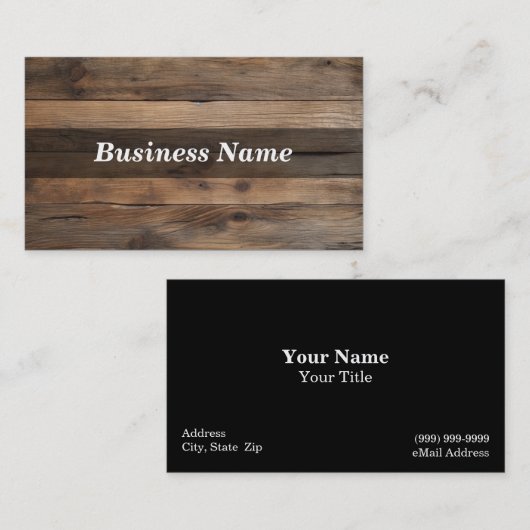 木材の名刺 名刺 (正面/裏面)