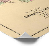 木材の土地3マップ ポスター (角)