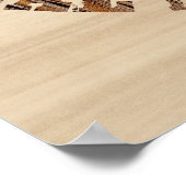 木材の実在Bluegrass音楽ミュージシャン ポスター (角)