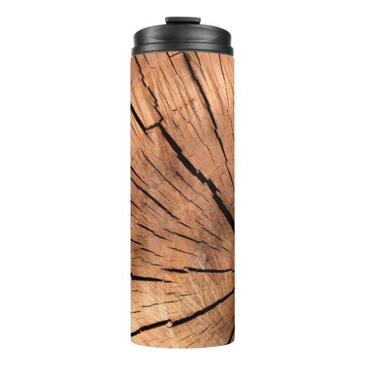 木材の木の断面 タンブラー (正面)