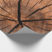 木材の木の断面 ラッピングペーパー (角)