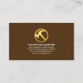 木材の木材の手利具枠 名刺 (裏面)