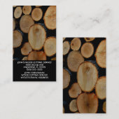 木材の業務用ログの分割 名刺 (正面/裏面)