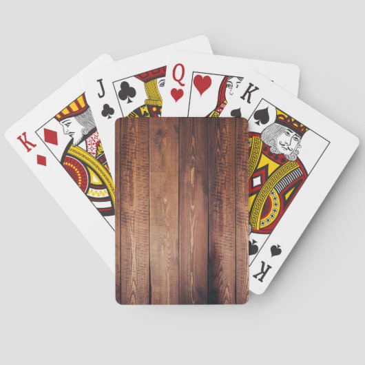 木材の様実在子 トランプ (裏面)