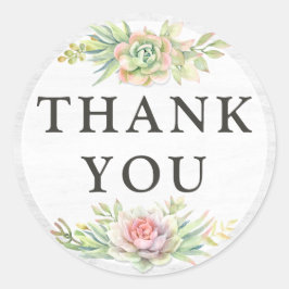 木材の水素朴色の多肉性サボテンに感謝 ラウンドシール