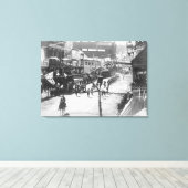 木材の祝完成の国民 キャンバスプリント (インサイチュ (ウッドフロア))