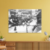 木材の祝完成の国民 キャンバスプリント (インサイチュ (リビング))