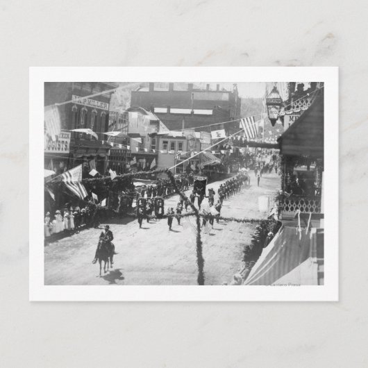 木材の祝完成の国民 ポストカード (正面)