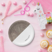 木材の素朴カスタマイズ可能な紙プレート ペーパープレート (パーティー)