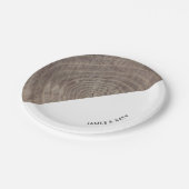 木材の素朴カスタマイズ可能な紙プレート ペーパープレート (アングル)