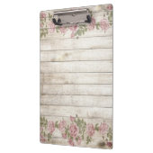 木材の背景モダンヴィンテージエレガントバラピンク クリップボード (左)